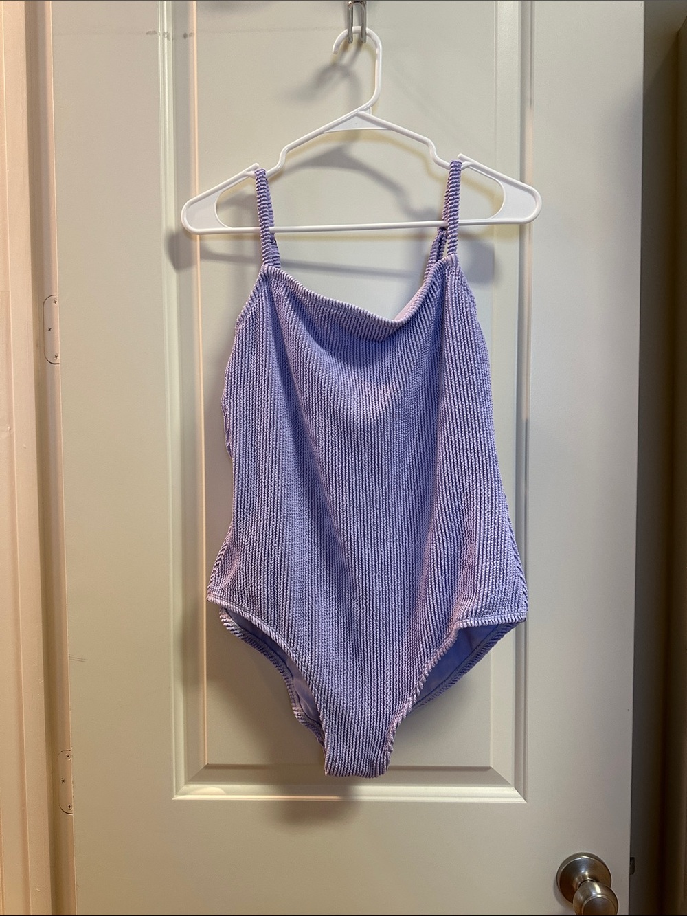 Kona Sol Lilac Textured One-Piece Swimsuit